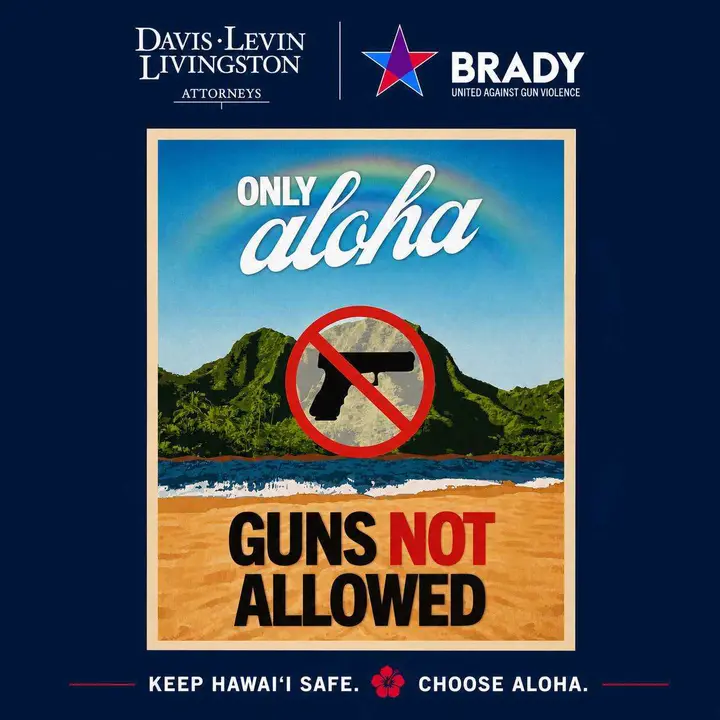 Hawaii legal sign - no gun allowed on property